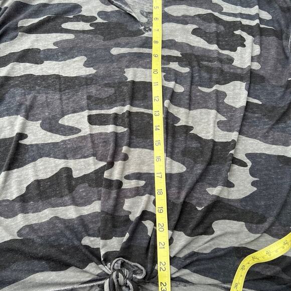 Lucky Brand camo print tie at waist, sleeveless top, women's size XL - Picture 5 of 6